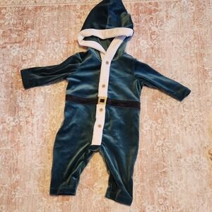 Christmas Hooded Baby One Piece